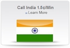 Call India at 1.7